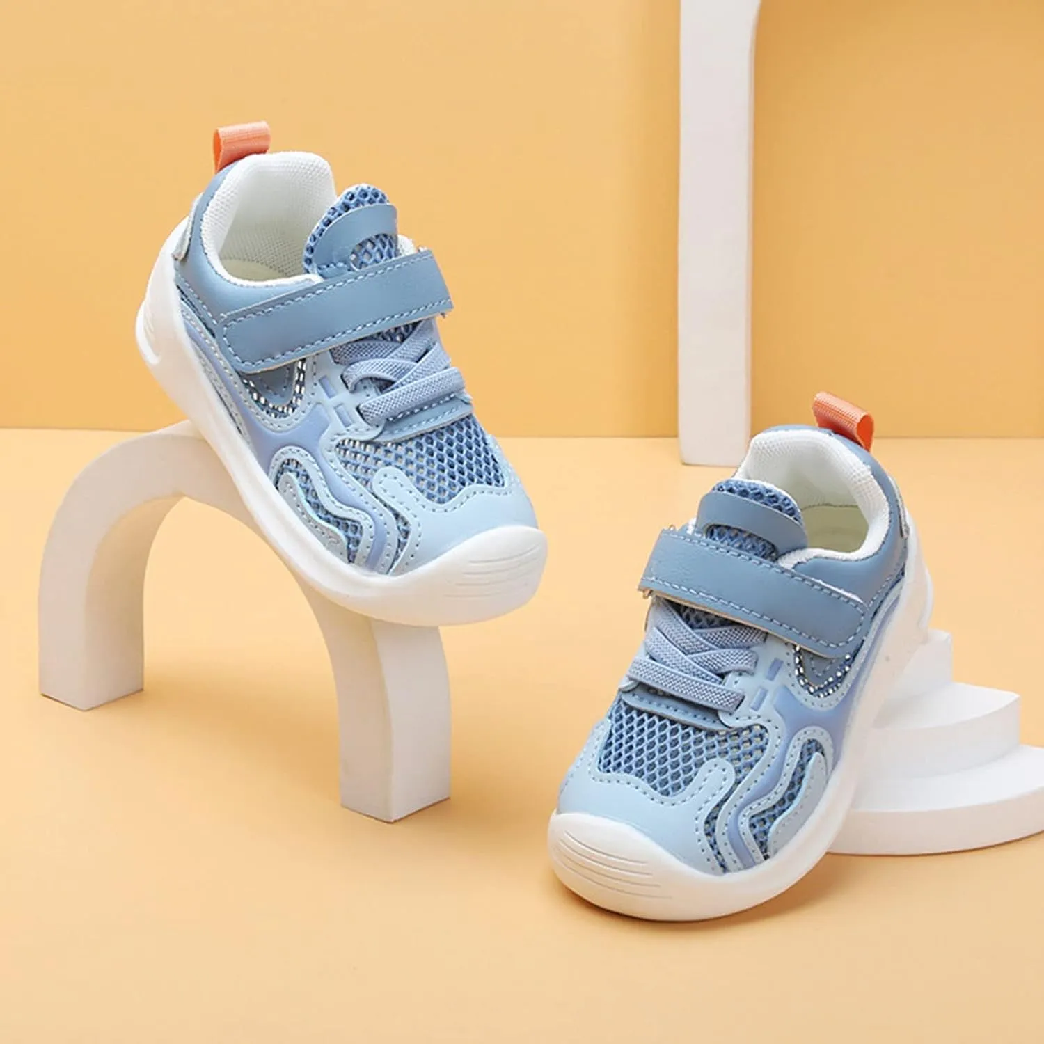 Infant Girls' Sneakers Girls' Soft Sole Casual Shoes Spring Summer New Baby Hollowed Out Mesh Function Girls High Tops