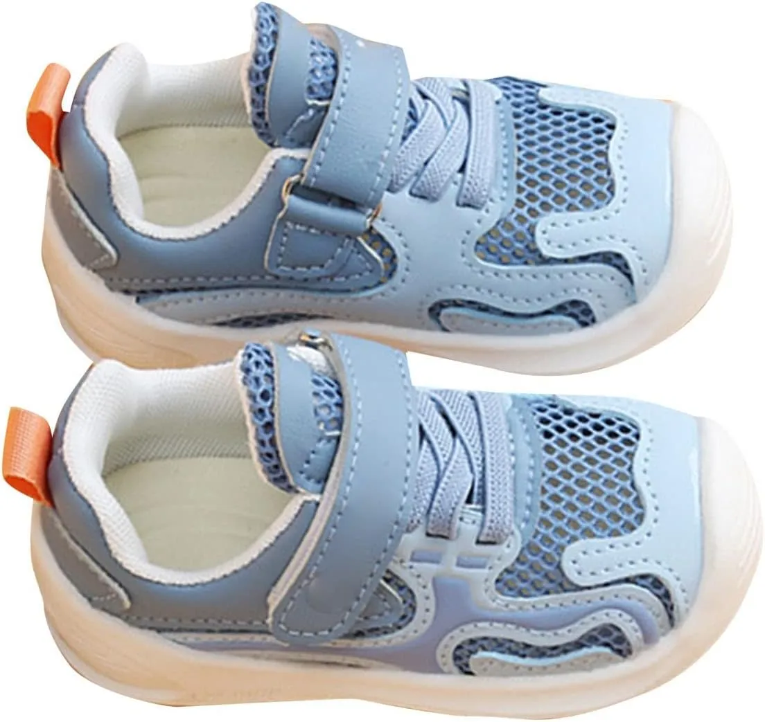 Infant Girls' Sneakers Girls' Soft Sole Casual Shoes Spring Summer New Baby Hollowed Out Mesh Function Girls High Tops