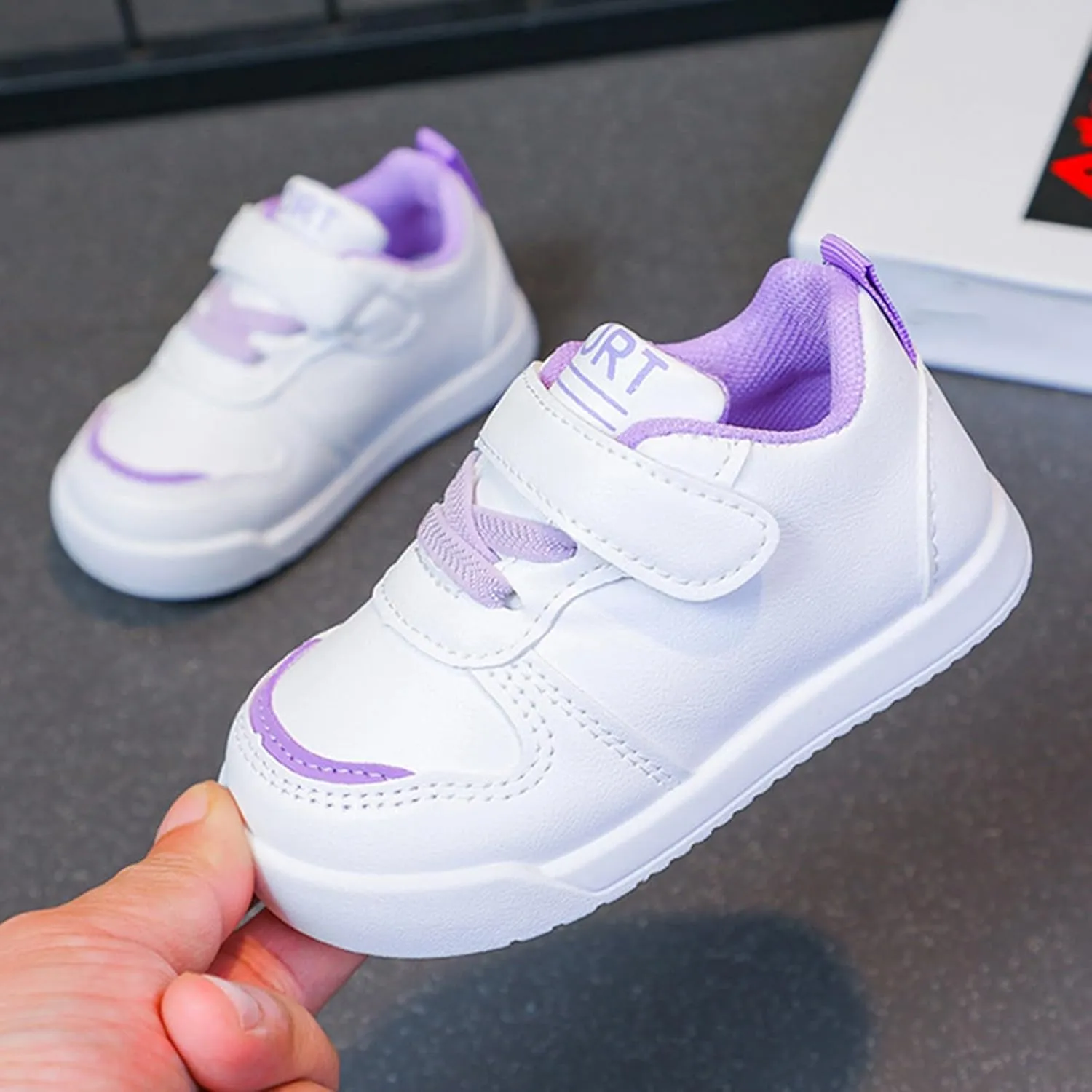 Infant Non Slip Sneakers Baby Boy Girl Toddler Breathable Lightweight Non-Slip Soft Sole First Toddler Boy Canvas Shoes