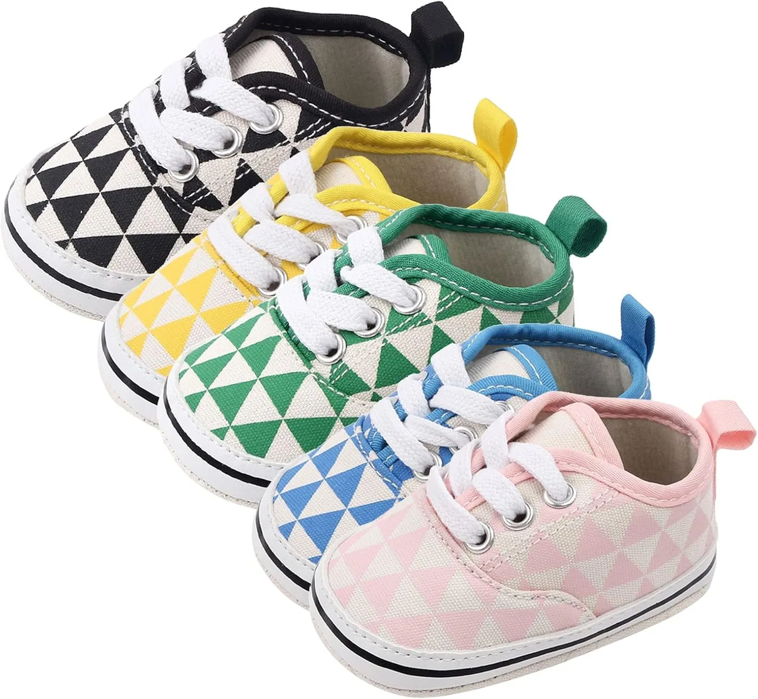 Infant Toddler Fall Lattice Shoes Boys Girls First Walking Shoes Soft Sole Plaid Lace Up Casual Shoes Baby Shoes