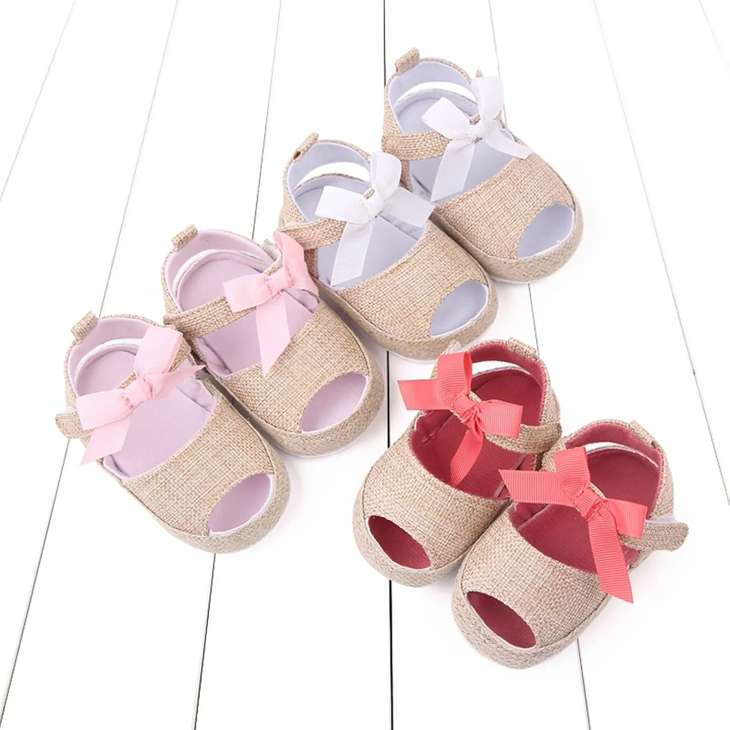 Infant Toddler Shoes Soft Sole Fashion Bowknot Hook Loop Casual Shoes Baby Walking Shoes Boots for Girls Size 12