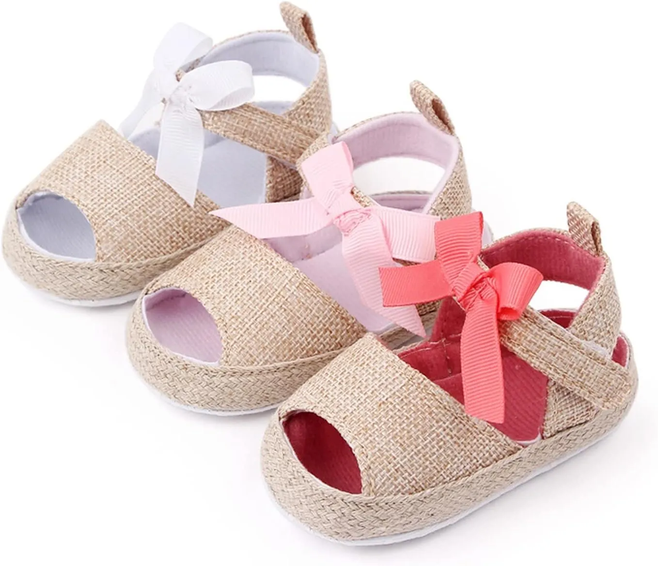Infant Toddler Shoes Soft Sole Fashion Bowknot Hook Loop Casual Shoes Baby Walking Shoes Boots for Girls Size 12