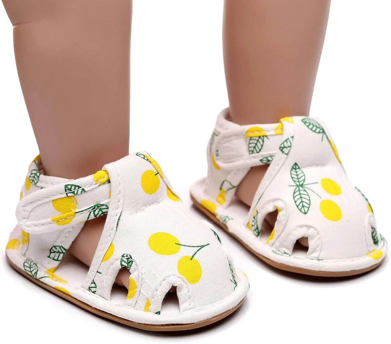 Infant Toddler Shoes Soft Sole Non Slip Toddler Floor Shoes Fruit Cherry Print Sandals Big Girls Size 5 Sandals