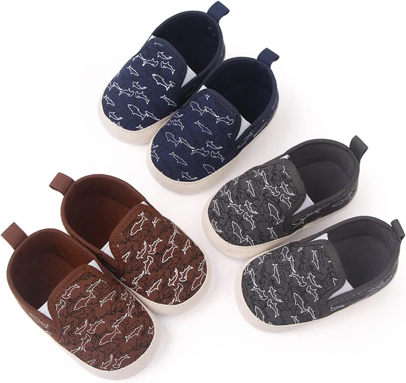 Infant Toddler Shoes Soft Sole Slip On Animal Print Fashion Casual Shoes Toddler Shoes Socks Shoes for Baby Boy