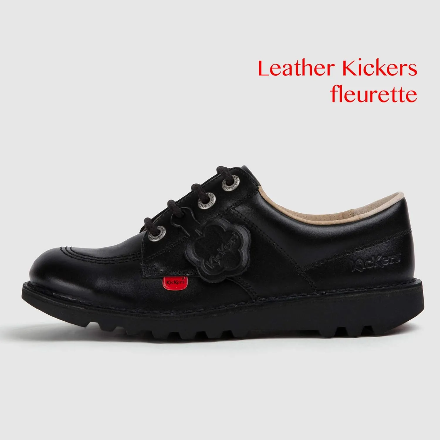 Kickers Unisex-Child Kick Lo Core Patent Leather School Shoes