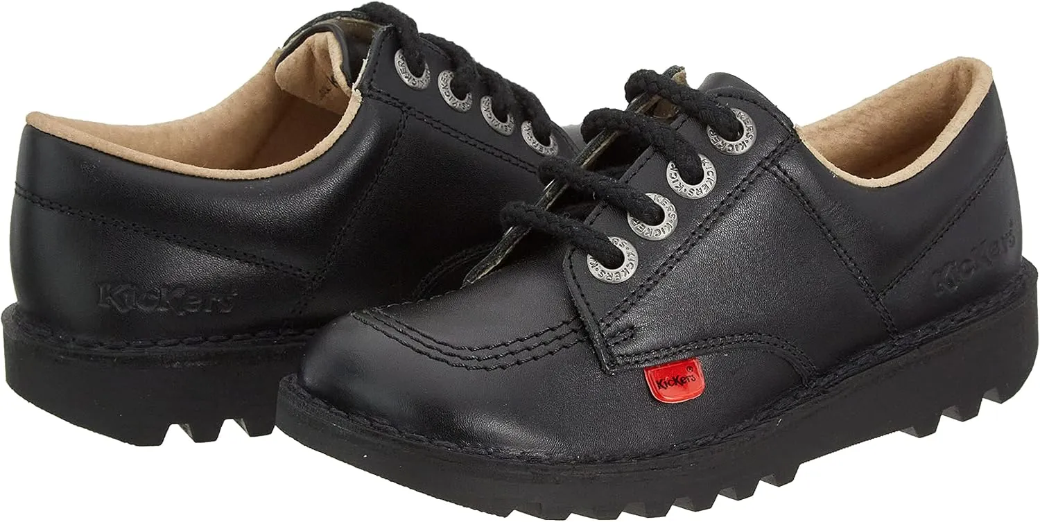 Kickers Unisex-Child Kick Lo Core Patent Leather School Shoes