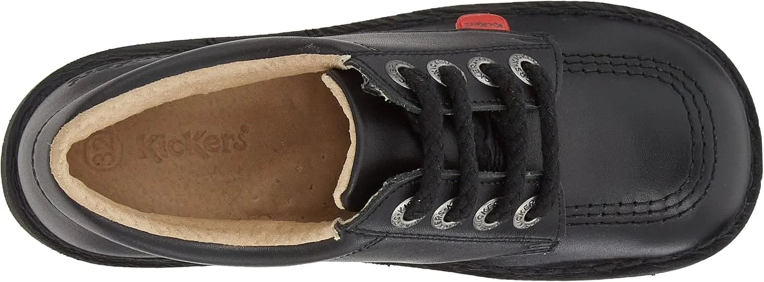 Kickers Unisex-Child Kick Lo Core Patent Leather School Shoes