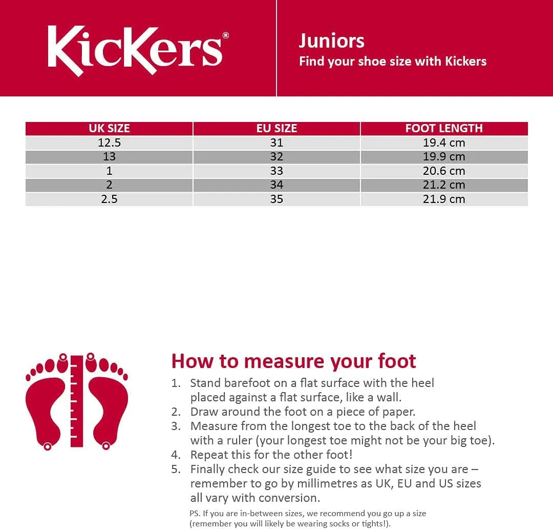 Kickers Unisex-Child Kick Lo Core Patent Leather School Shoes