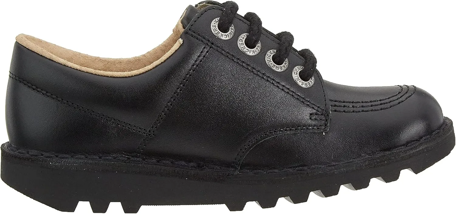 Kickers Unisex-Child Kick Lo Core Patent Leather School Shoes