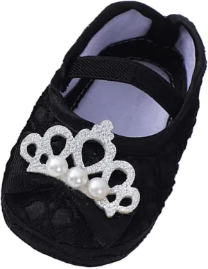 Kid House Shoes Baby Shoes Fashion Soft Sole Toddler Shoes Pearl Dress Flower Princess Shoes Toddler Slip on Shoes
