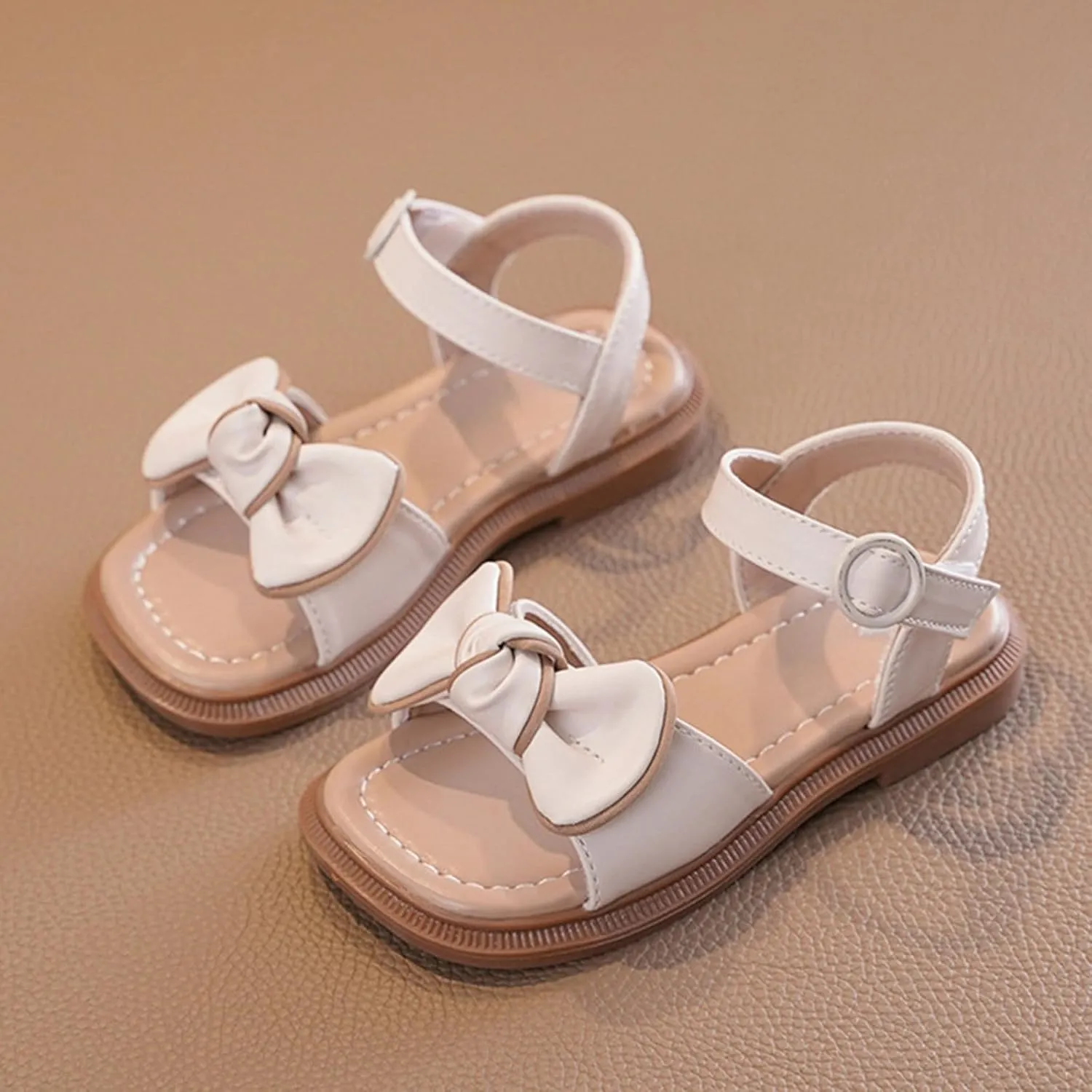 Kids Baby Girls' Sandals Summer Bow Design Models Fashion Shoes Daily Wear Little Child/Big Kids Girl's Gorls Sandals
