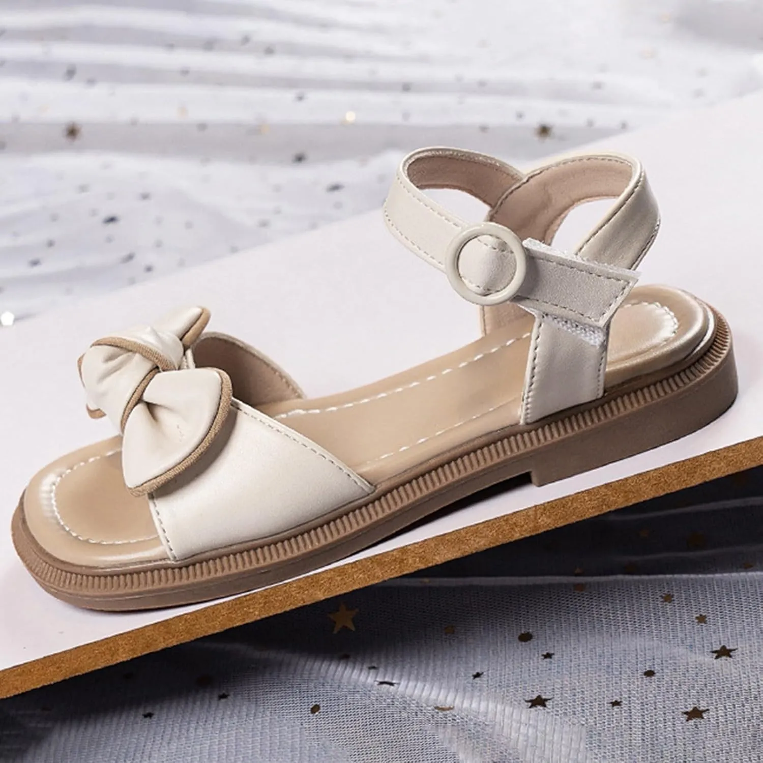 Kids Baby Girls' Sandals Summer Bow Design Models Fashion Shoes Daily Wear Little Child/Big Kids Girl's Gorls Sandals