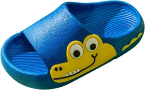 Kids Boys Girls Cloud Slide Dinosaur Shower Slippers Toddler Summer Soft Sole Non Slip Quick-Dry Beach Pool Shoes