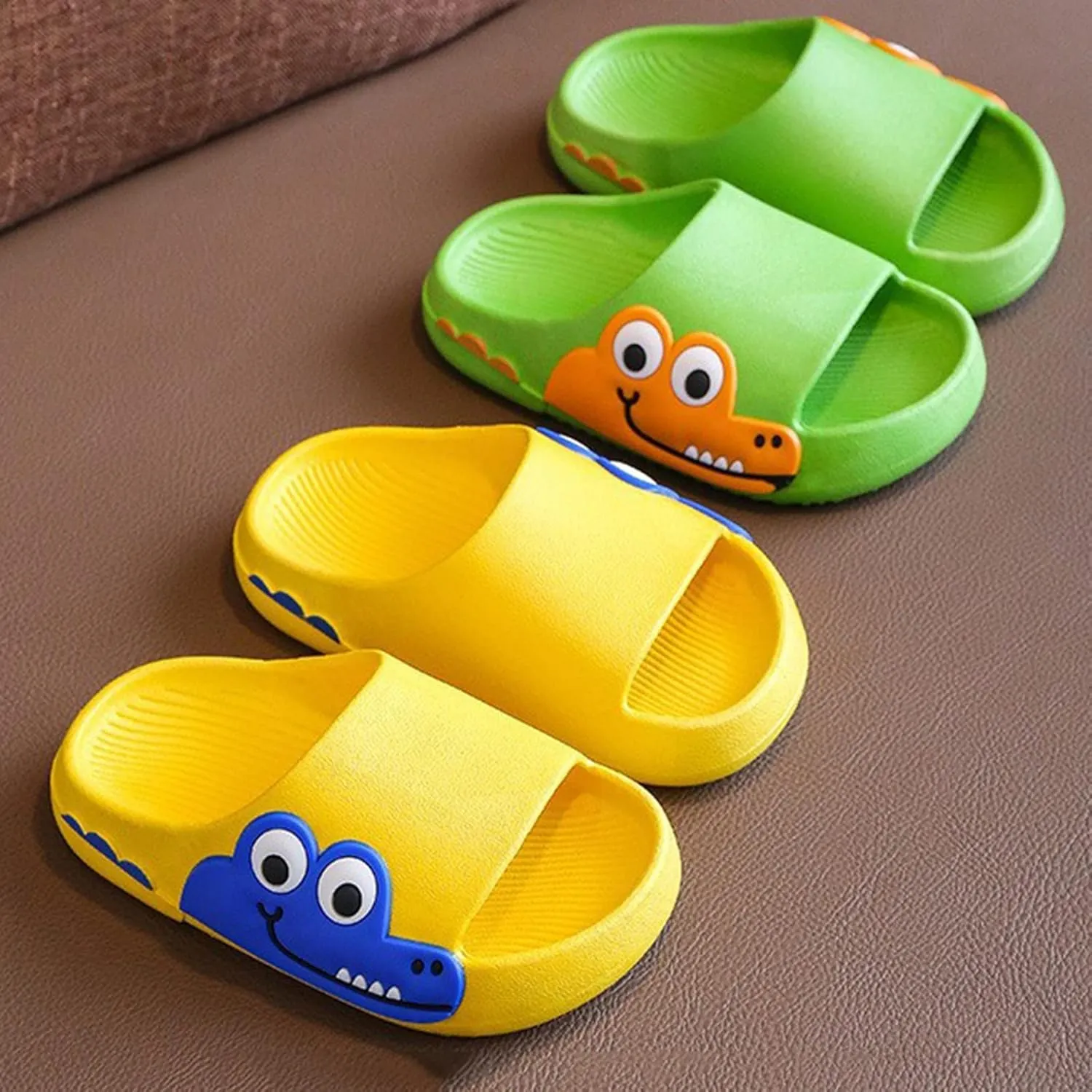 Kids Boys Girls Cloud Slide Dinosaur Shower Slippers Toddler Summer Soft Sole Non Slip Quick-Dry Beach Pool Shoes