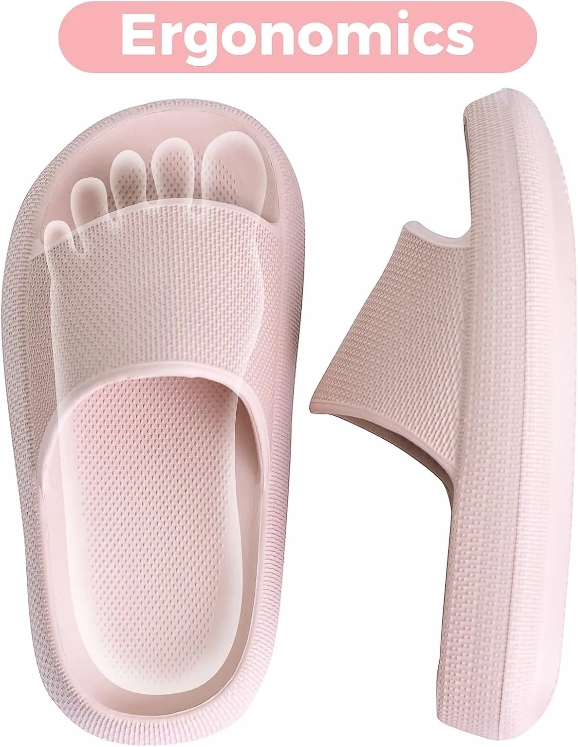 Kids Cloud Slides Boys Girls Flip Flops Slip On Beach Sandals Youth Pool Shower Shoes EVA Summer Slippers11 Little Kids - 6 Big Kids
