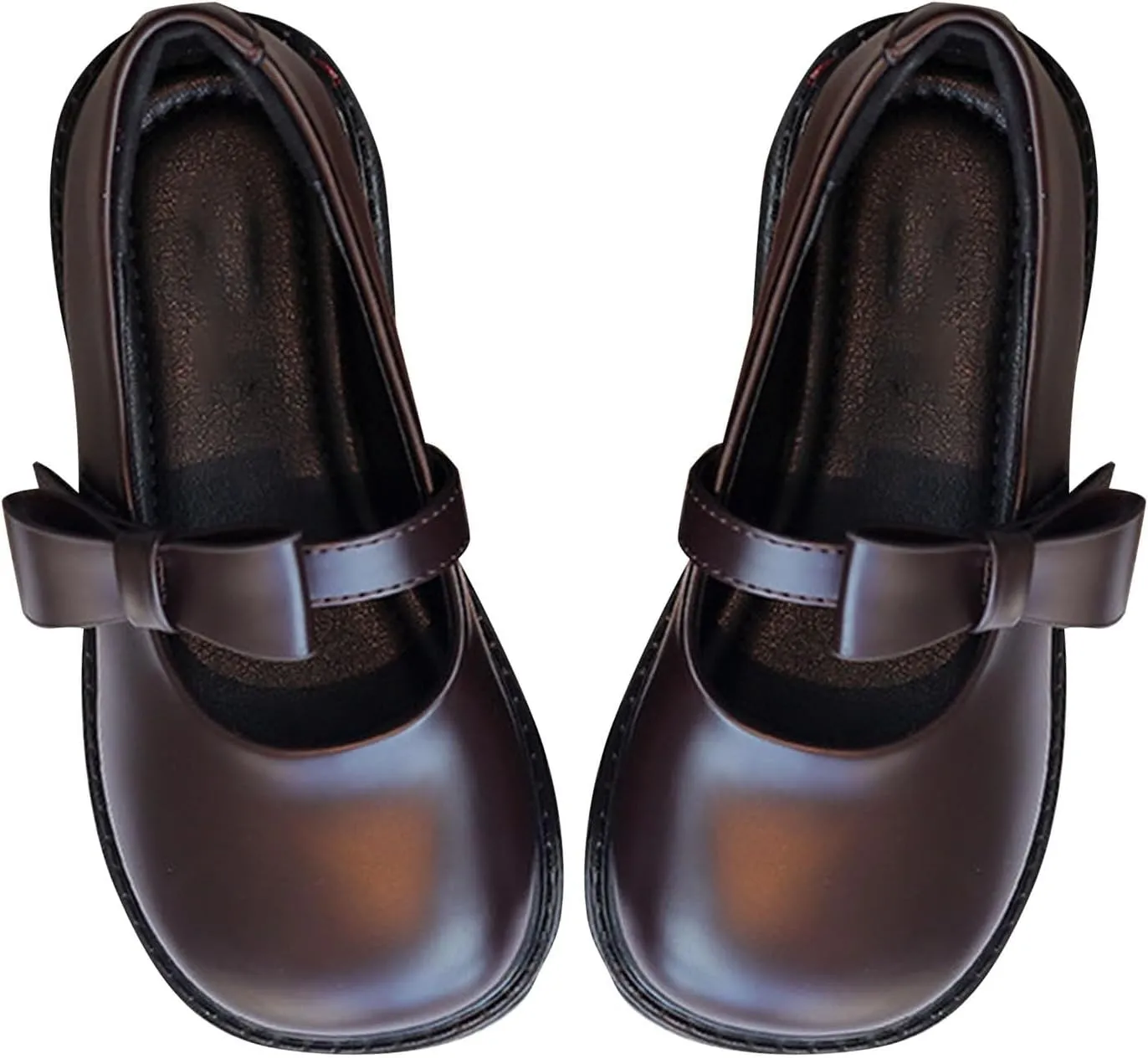 Kids Girls Princess Shoes Leather Soft Sole Baby Shoes Solid Non Slip Casual Dress Shoes Mary Jane Shoes