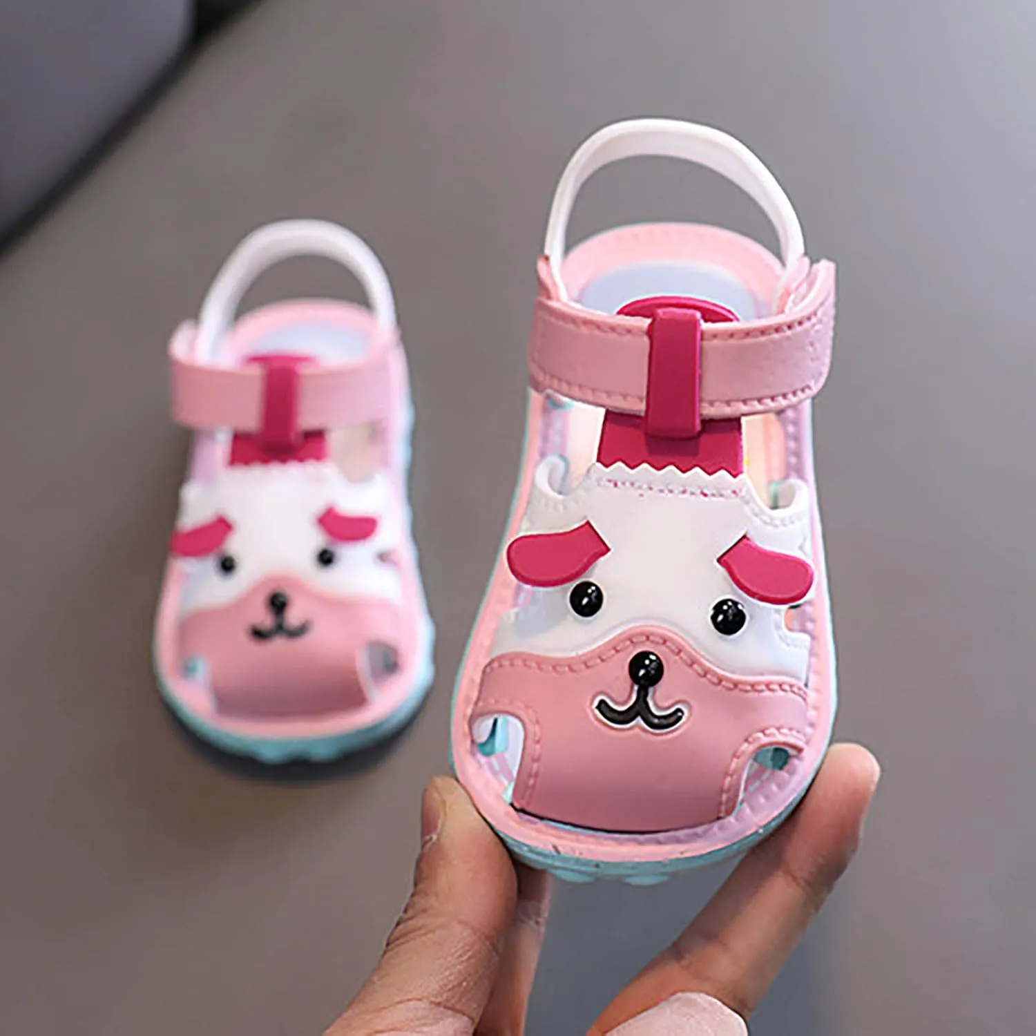 Kids Girls Walkers Sandals Soft Rubber Sole Non Slip Summer Baby Shoes Toddler Infant Flat Shoes Shoes for