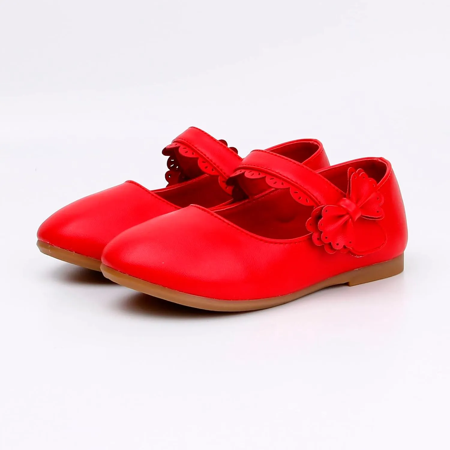 Kids Mary Jane Shoes Toddler Girls Anti-Slip Rubber Soft Sole Closed Toe Flat Wedding High Tops Baby Girl