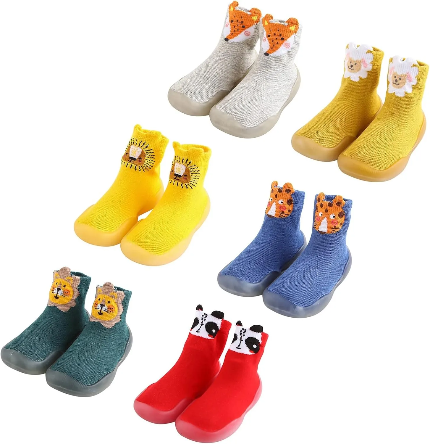 Kids Toddler Baby Boys Girls Solid Warm Knit Soft Sole Rubber Shoes Socks Slipper Stocking Boy Dress Shoe 12