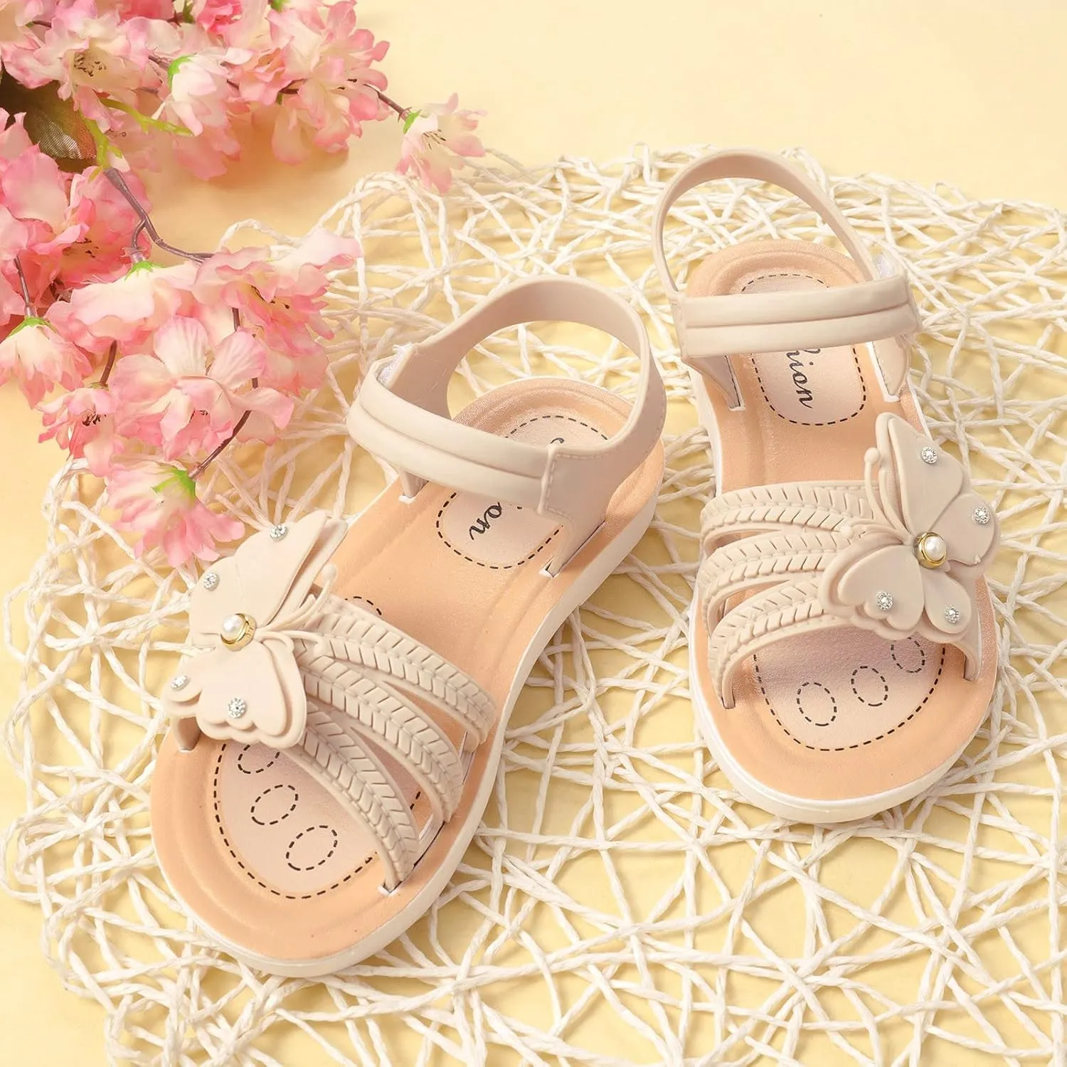 Kids Toddler Girls Summer Beach Sandals Soft Sole Non Slip Lightweight Comfortable Fashion Bow Princess Shoes