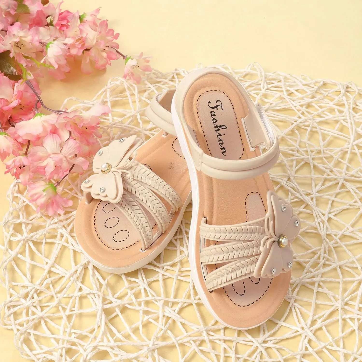 Kids Toddler Girls Summer Beach Sandals Soft Sole Non Slip Lightweight Comfortable Fashion Bow Princess Shoes