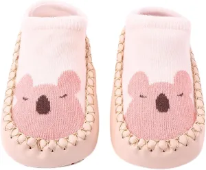 Korean Version Infant Low Top Toddler Shoes and Socks Children's Baby Floor Boat Socks Slipper Hole Bow Baby Us Shoes