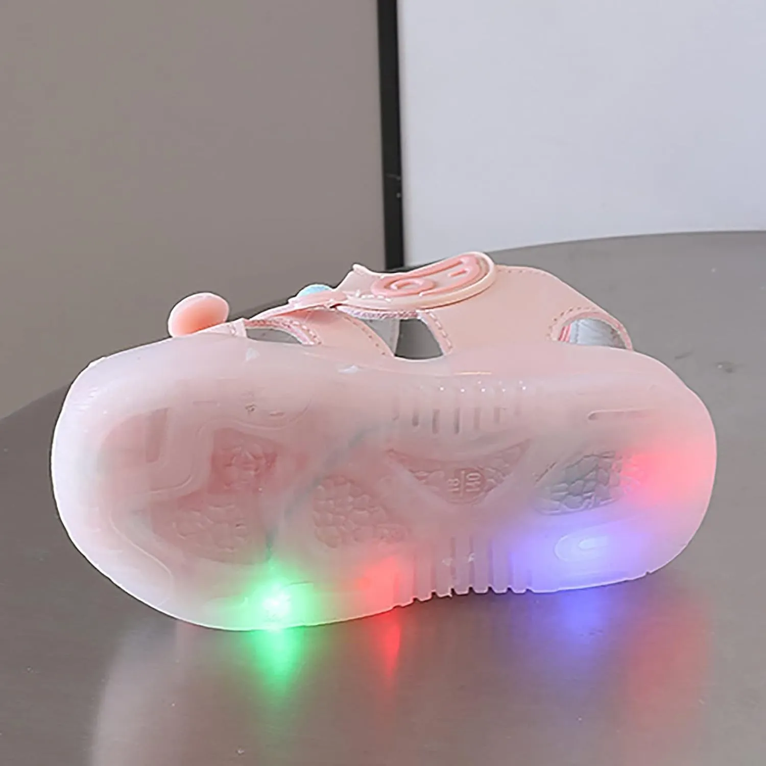 Light Up Baby Animal Sandals Children Cute Cartoon Soft Sole Summer Fashion Breathable Outdoor Play Beach Shoes
