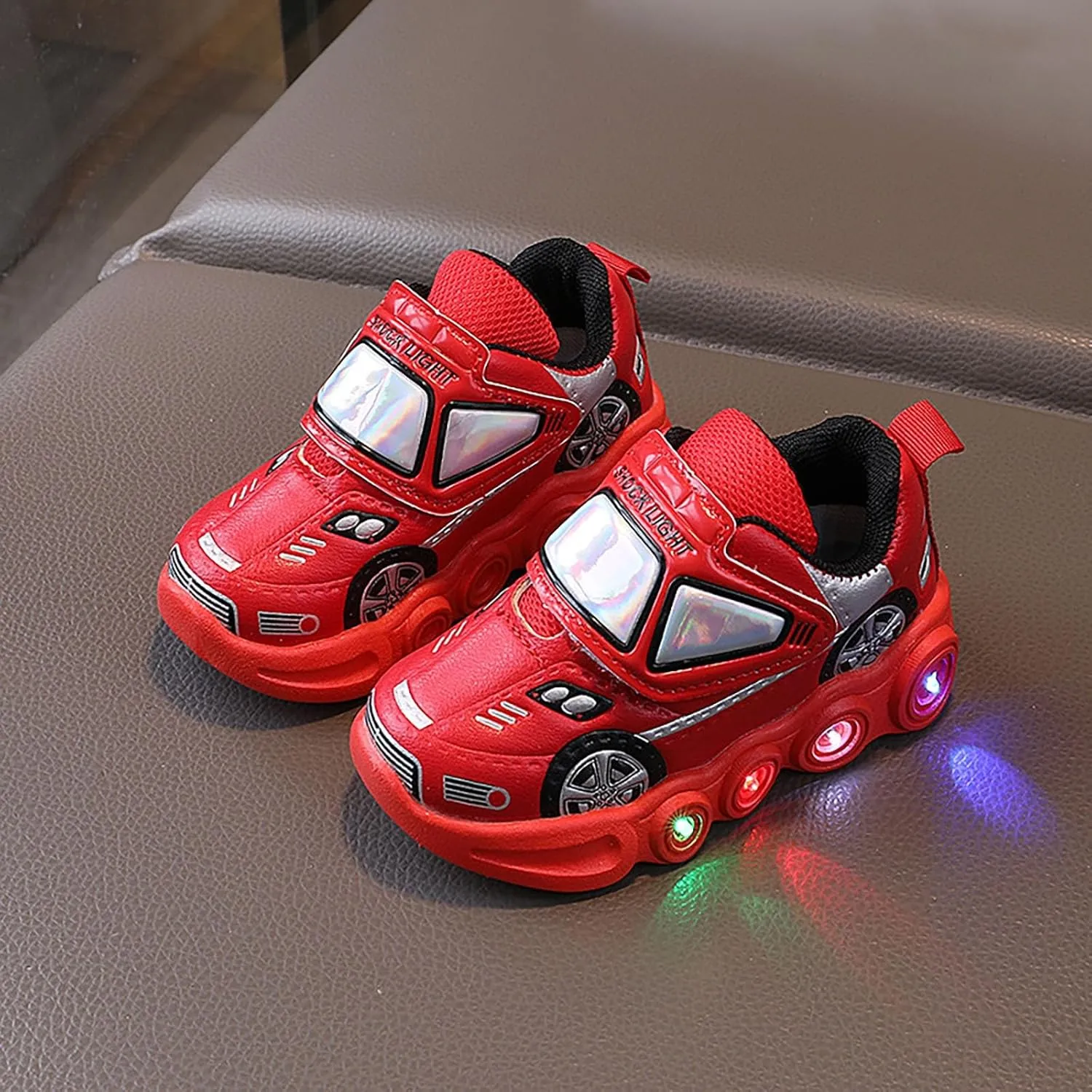 Light Up Shoes for Boys Girl Toddler LED Flashing Sneakers Breathable Sport Walking Shoes for Kids Running Shoes