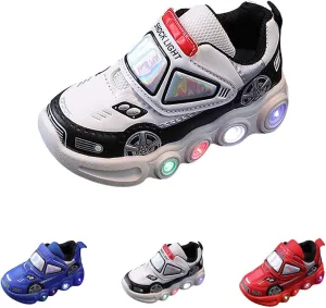 Light Up Shoes for Boys Girl Toddler LED Flashing Sneakers Breathable Sport Walking Shoes for Kids Running Shoes