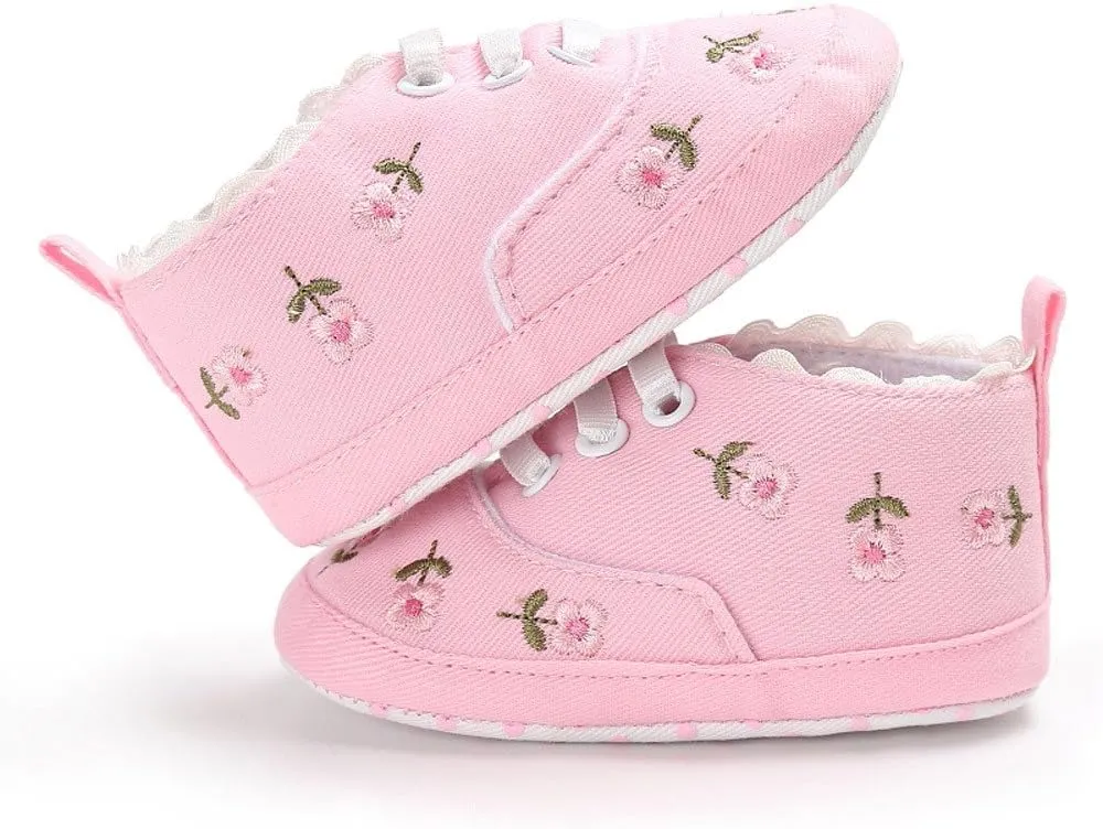 Little Boys Black Sneakers Infant Soft Crib Sole Baby Girls Shoes Anti-Slip Size 12 Girls Dressing Shoes