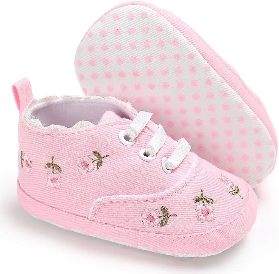 Little Boys Black Sneakers Infant Soft Crib Sole Baby Girls Shoes Anti-Slip Size 12 Girls Dressing Shoes