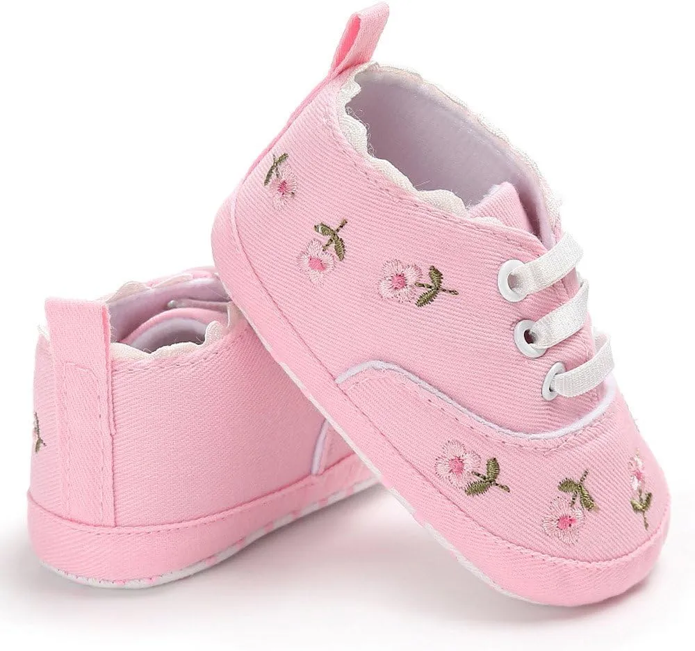 Little Boys Black Sneakers Infant Soft Crib Sole Baby Girls Shoes Anti-Slip Size 12 Girls Dressing Shoes