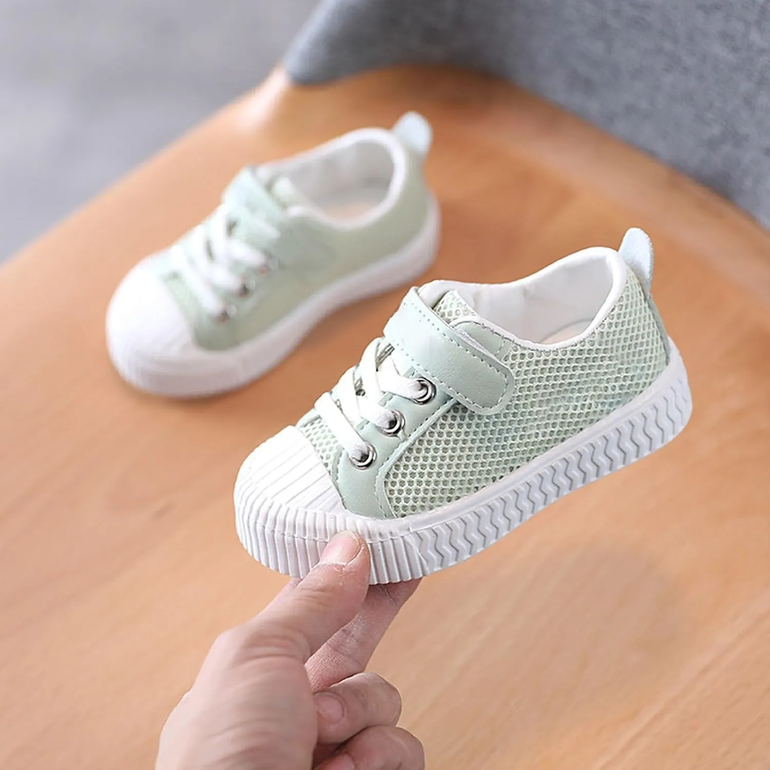 Little Boys Girls Lightweight Sports Shoes Mesh Breathable Flat Household Casual Slip On Canvas Shoes for Kids