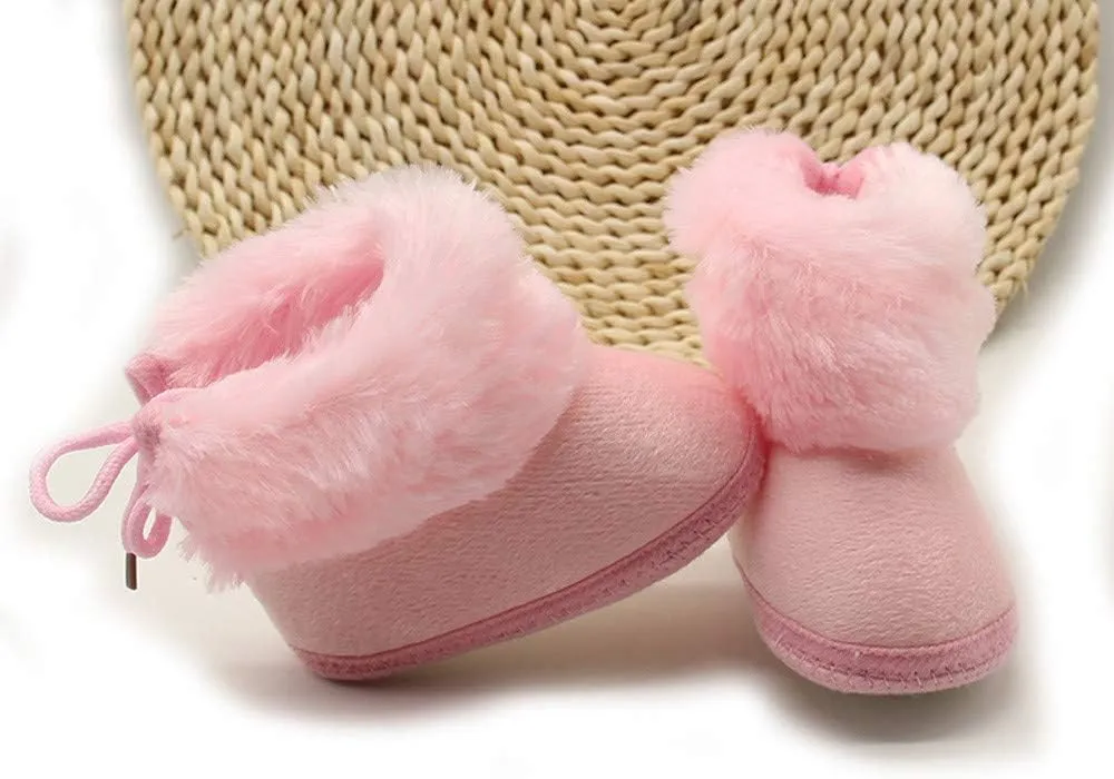 Little Boys Shoes Toddler Newborn Baby Soild Wool Boots Soft Sole Snow Prewalker Warm Shoes Every Step Shoes