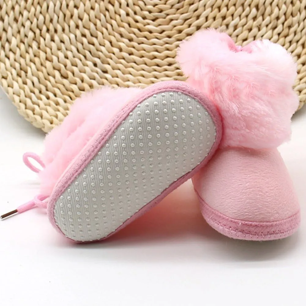 Little Boys Shoes Toddler Newborn Baby Soild Wool Boots Soft Sole Snow Prewalker Warm Shoes Every Step Shoes