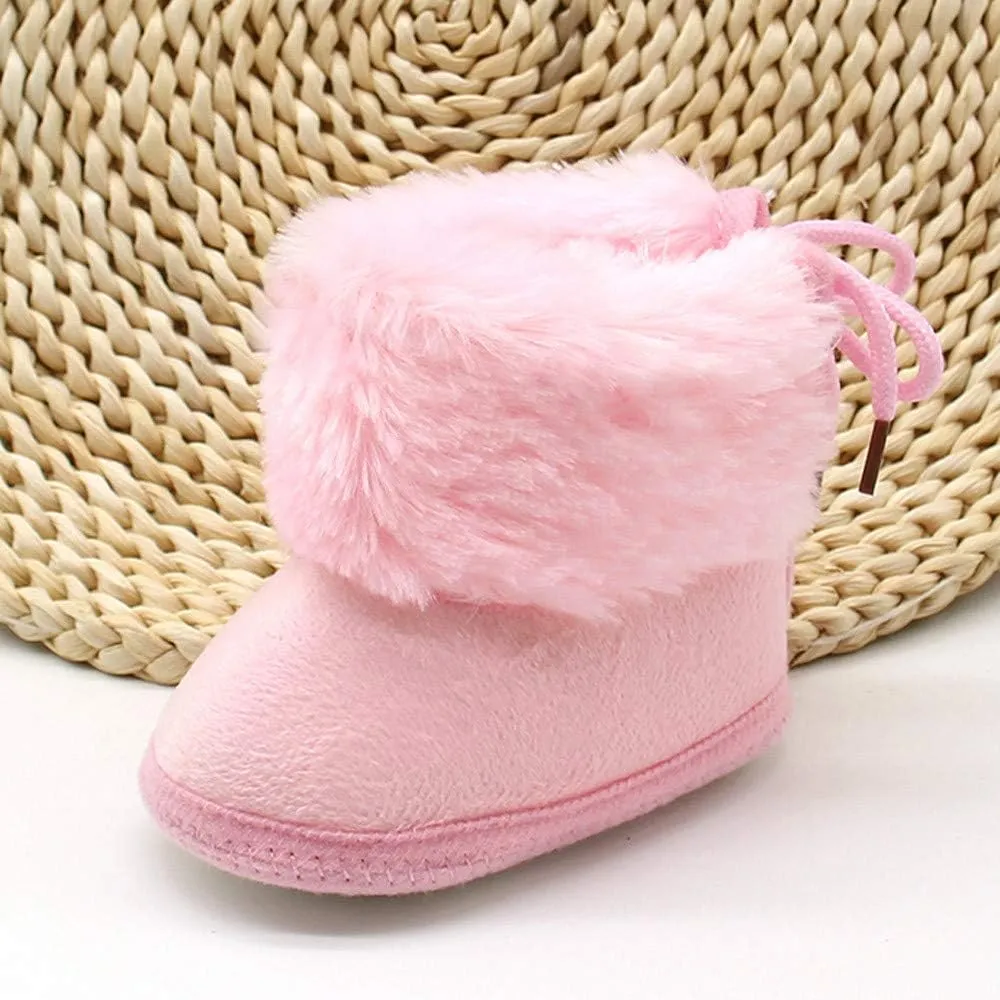 Little Boys Shoes Toddler Newborn Baby Soild Wool Boots Soft Sole Snow Prewalker Warm Shoes Every Step Shoes