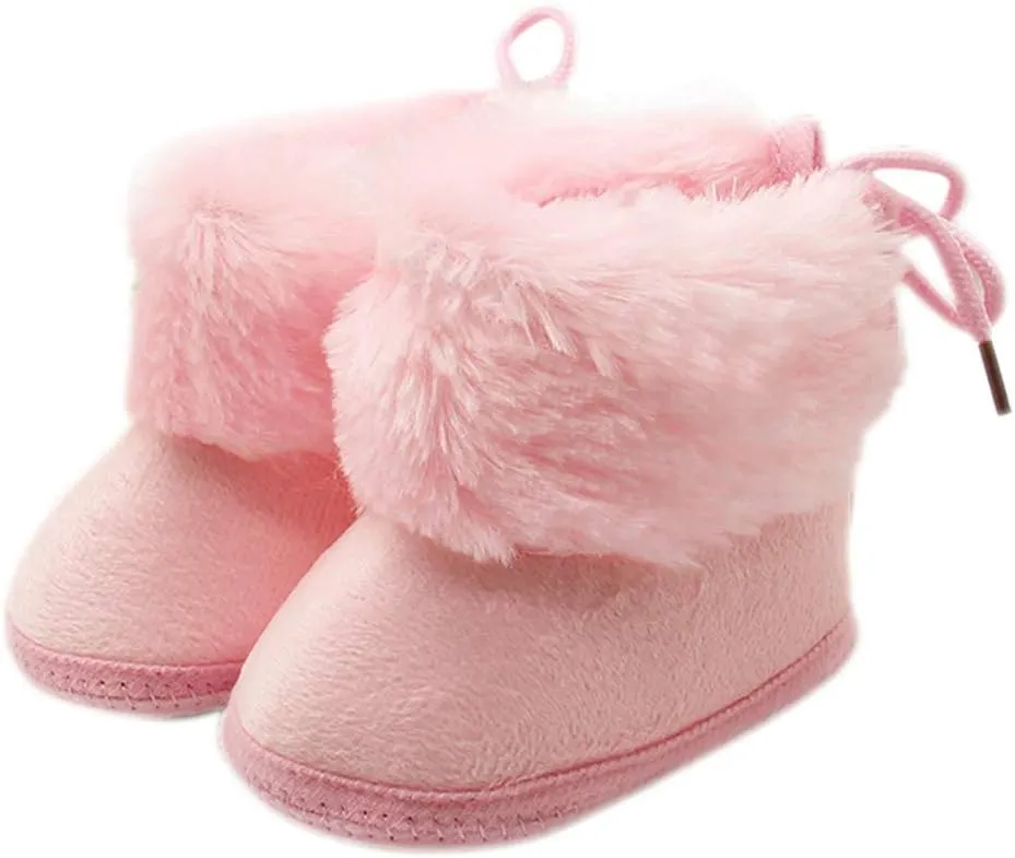 Little Boys Shoes Toddler Newborn Baby Soild Wool Boots Soft Sole Snow Prewalker Warm Shoes Every Step Shoes