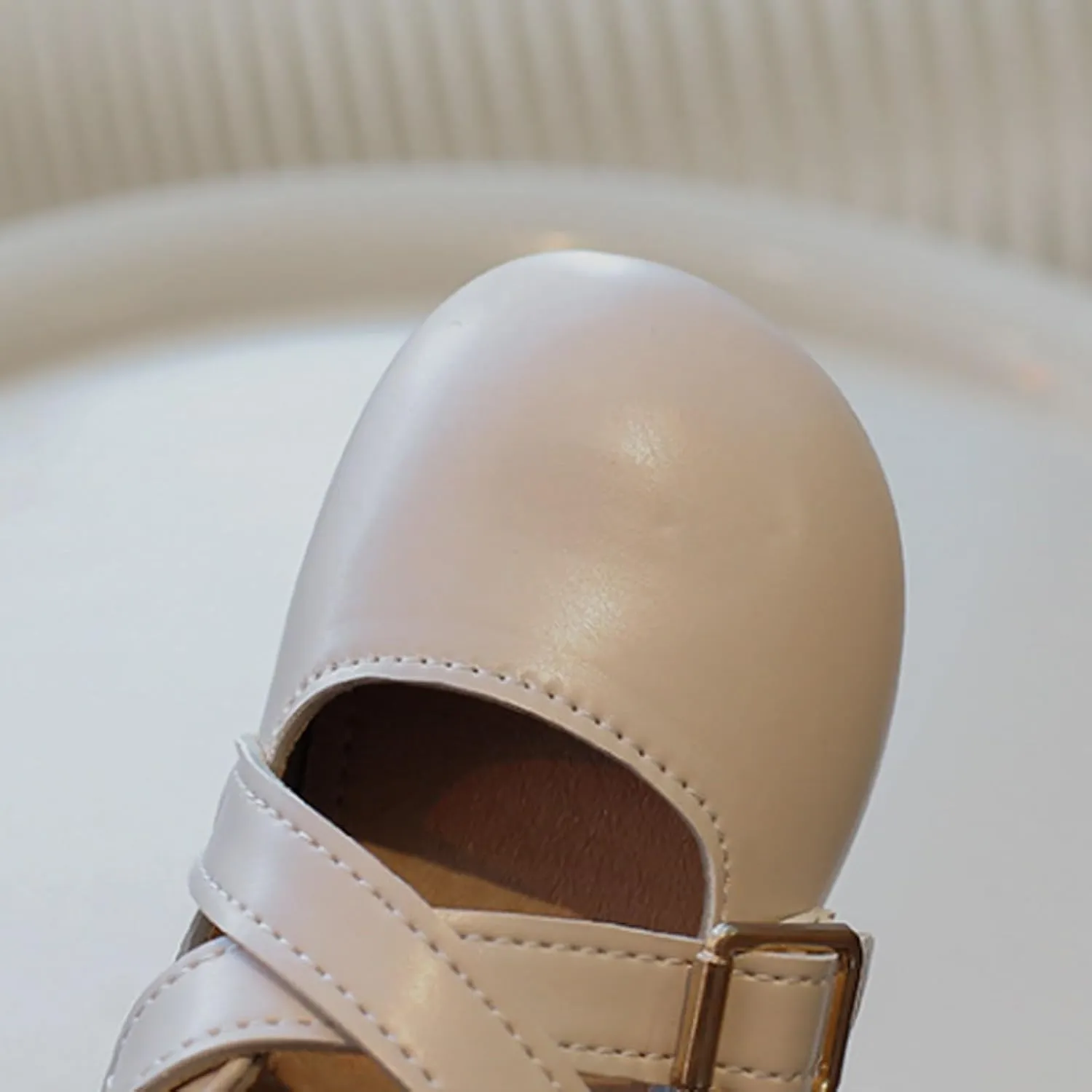 Little Girls Buckle Strap Mary Jane School Uniform Shoes Moccasis Dress Flat Toddler Princess Soft Sole Shoes