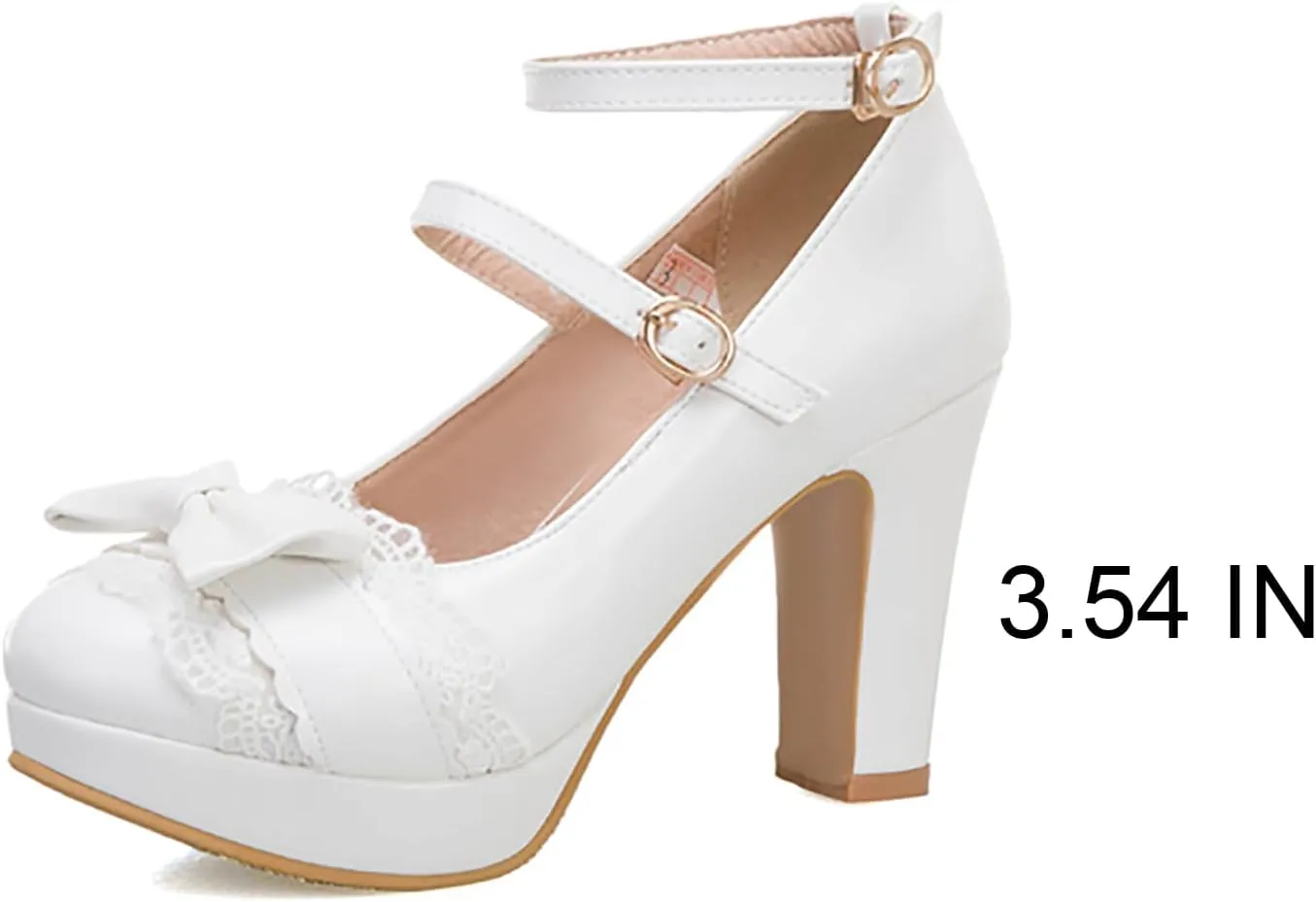 Mary Janes for Women Platform Heels Bow Kawaii Shoes Vintage Dress Pumps