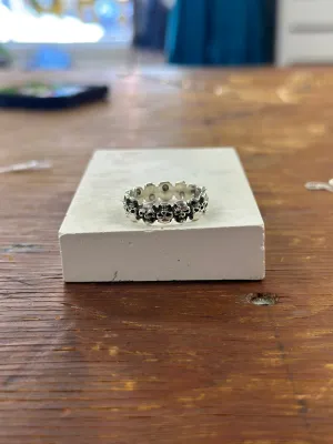 Mens Sterling Skull Ring