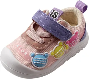 Mesh Sport Shoes Baby Toddler Non Slip Cute artoon Soft Sole Breathable Hook and Loops Sandals for Toddler Girls
