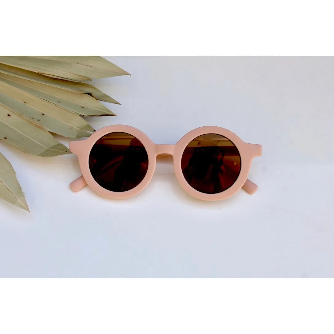 My Little Sunnies Round Retro Sunglasses Soft Pink Matte