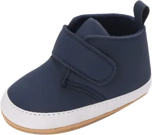 Newborn Baby Boys Girls Prewalker Shoes Soft Rubber Sole Infant Sneakers Fashion High-Top Non-Slip Walking Shoes