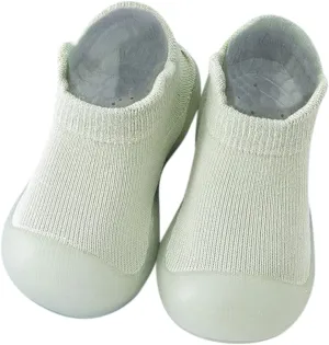 Newborn Baby Boys Girls Sock Shoes Solid Ruffled Soft Soles First Walkers Anti-slip Shoes