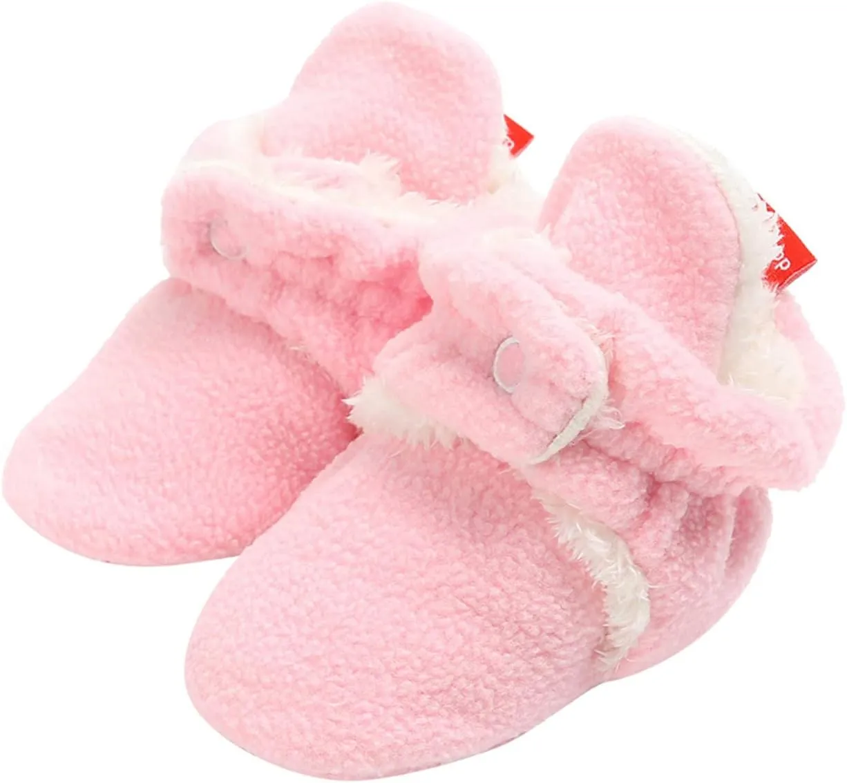 Newborn Baby Girls Boys Warm Winter Snow Boots Non Skid Soft Sole 0-18 M Crib Shoes Prewalker First Walkers Shoes (Pink-03#a, 6-12 Months)