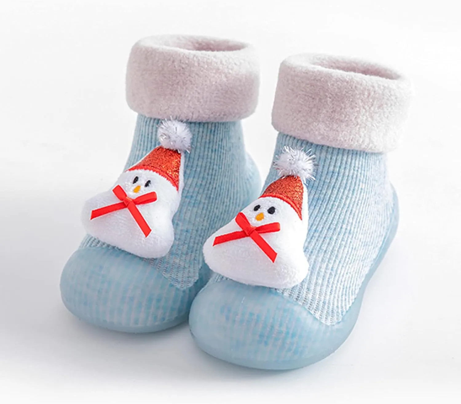 Prewalker Shoes 3D Girls Christmas Slipper Kids Socks Toddler Baby Boys Cartoon Baby Shoes Shoes Girls