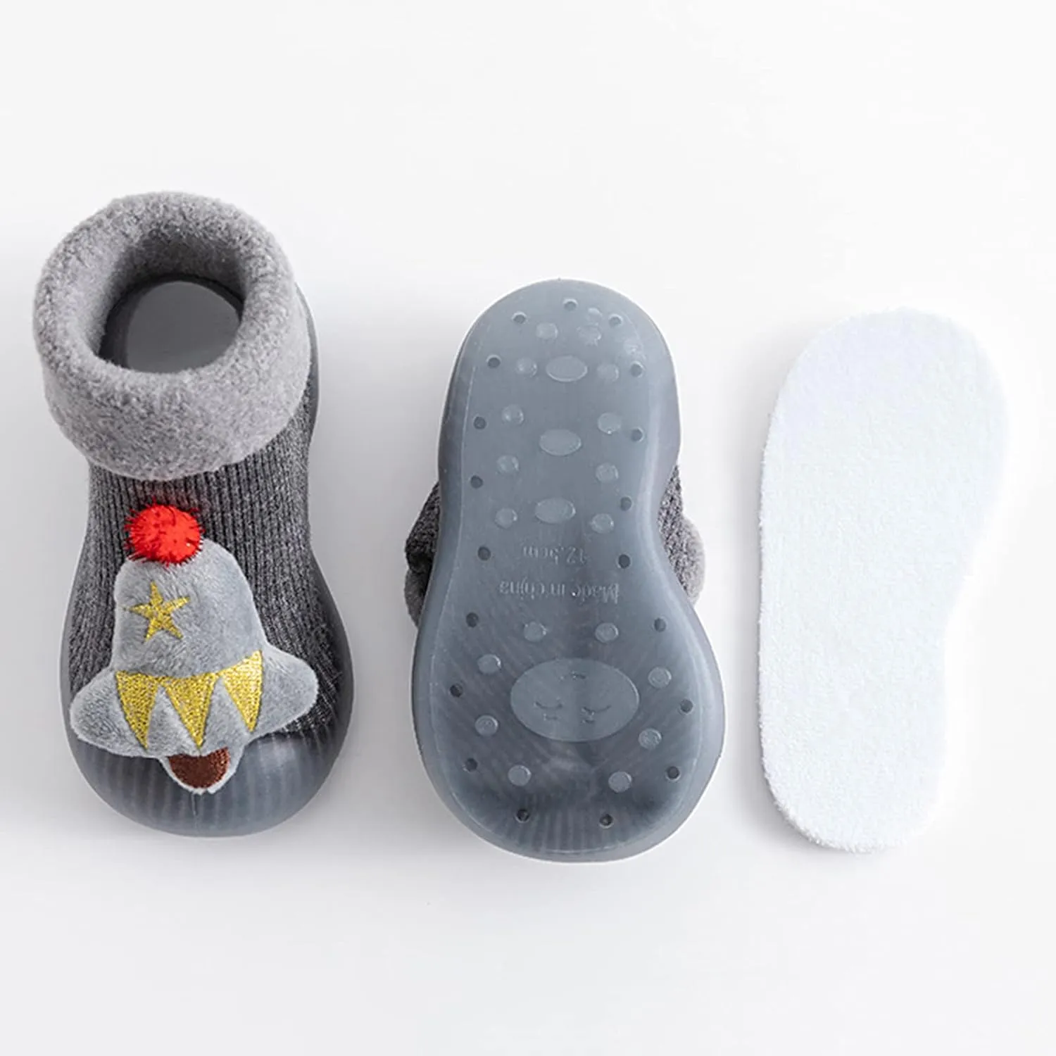 Prewalker Shoes 3D Girls Christmas Slipper Kids Socks Toddler Baby Boys Cartoon Baby Shoes Shoes Girls