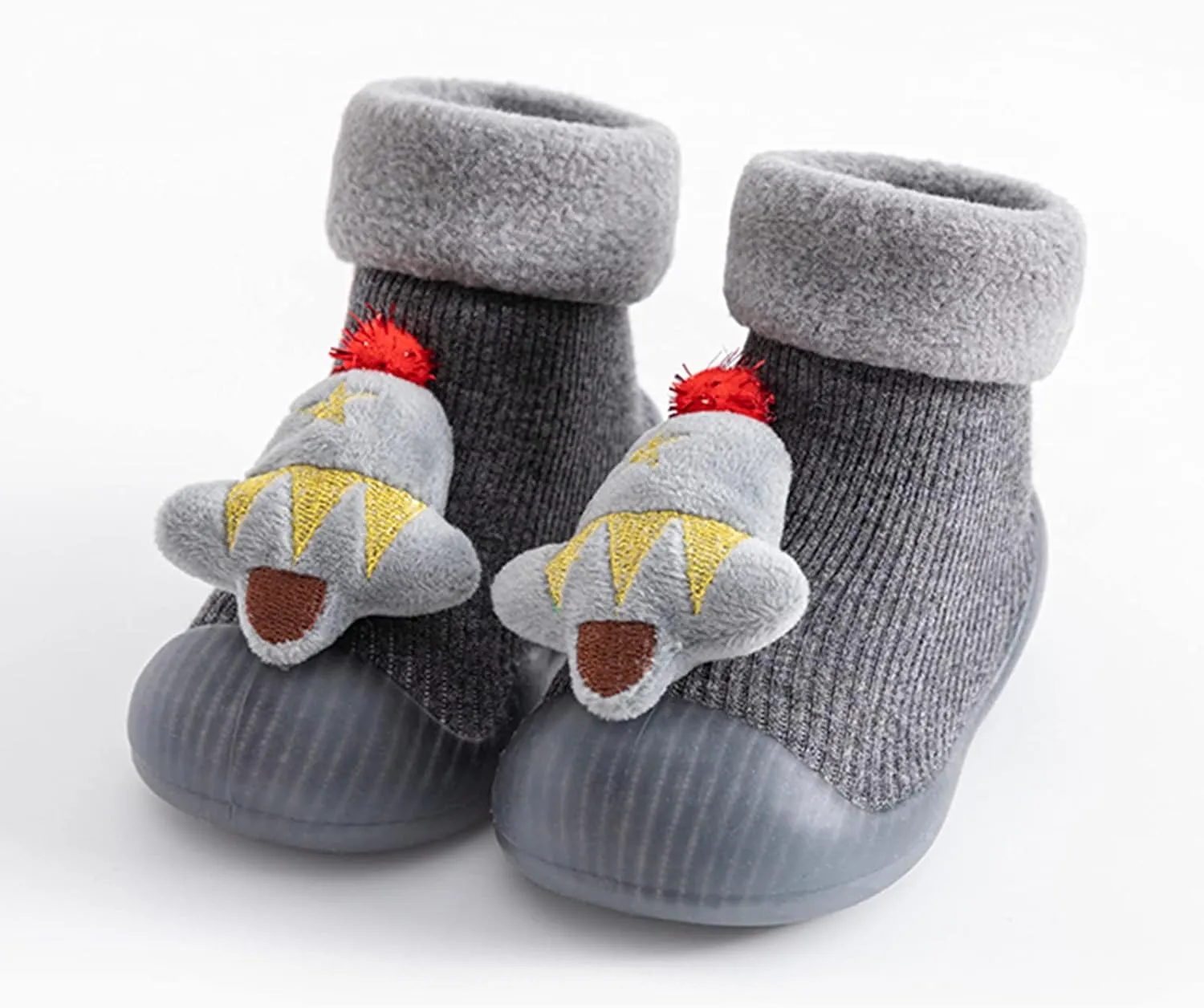 Prewalker Shoes 3D Girls Christmas Slipper Kids Socks Toddler Baby Boys Cartoon Baby Shoes Shoes Girls