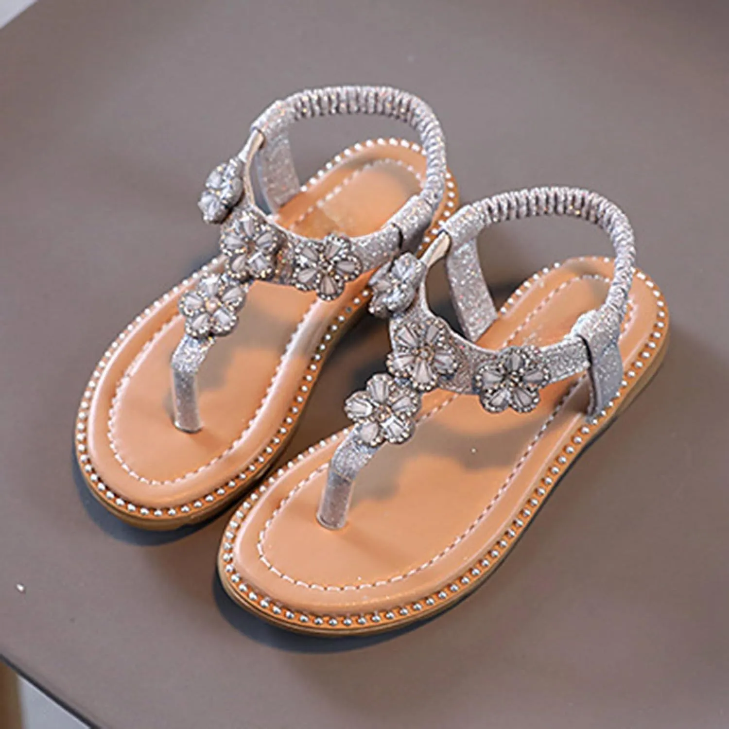 Sandals Shoe for Big Kid Summer Children's Princess Shoes Baby Medium And Large Children's Soft Sole Fashionable Beach Sandals