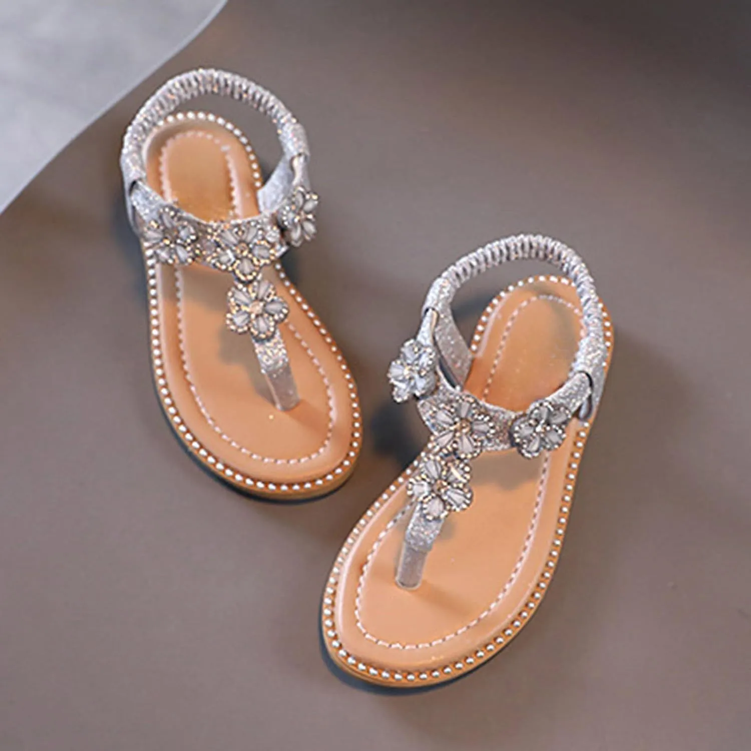 Sandals Shoe for Big Kid Summer Children's Princess Shoes Baby Medium And Large Children's Soft Sole Fashionable Beach Sandals